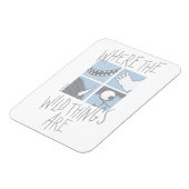 野生の物がある場所 |正方形グラフィック マグネット (左側)