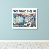 野生の物がある場所 |表紙 キャンバスプリント (インサイチュ (ウッドフロア))