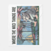 野生の物がある場所 |表紙 フリースブランケット (正面)