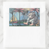 野生の物がある場所 |表紙 長方形シール (バッグ)