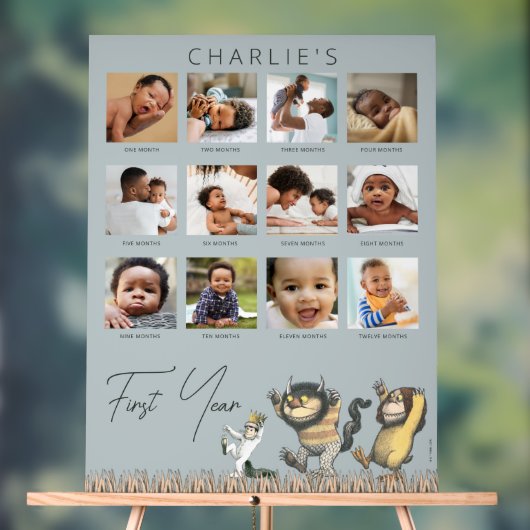 野生の物がある場所 – 12ヶ月フォトコラージュ アクリルサイン (ニュートラル)