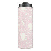 野生の物がピンクの花のパターンを タンブラー (正面)