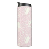 野生の物がピンクの花のパターンを タンブラー (回転右)