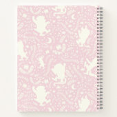 野生の物がピンクの花のパターンを ノートブック (裏面)