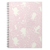 野生の物がピンクの花のパターンを ノートブック (正面)