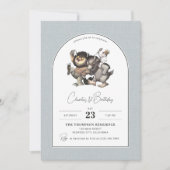 野生の物が存在する場所 |アーチ誕生日 招待状 (正面)