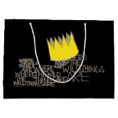 野生の物が存在する場所 |クラウン ラージペーパーバッグ (裏面)