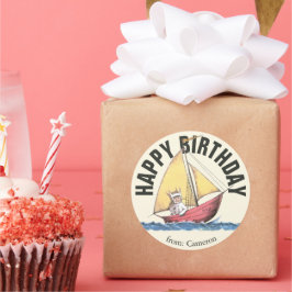 野生の物が存在する場所 |ハッピーバースデー ラウンドシール