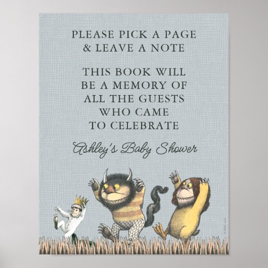 野生の物が存在する場所 |ブック記号 ポスター (正面)