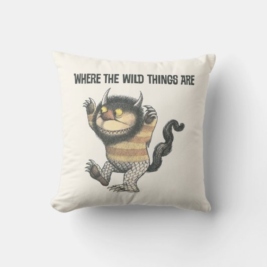 野生の物が存在する場所 |ワイルドなもの クッション (正面)