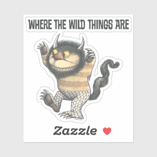 野生の物が存在する場所 |ワイルドなもの シール (シート)