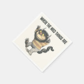 野生の物が存在する場所 |ワイルドなもの スタンダードカクテルナプキン (角)