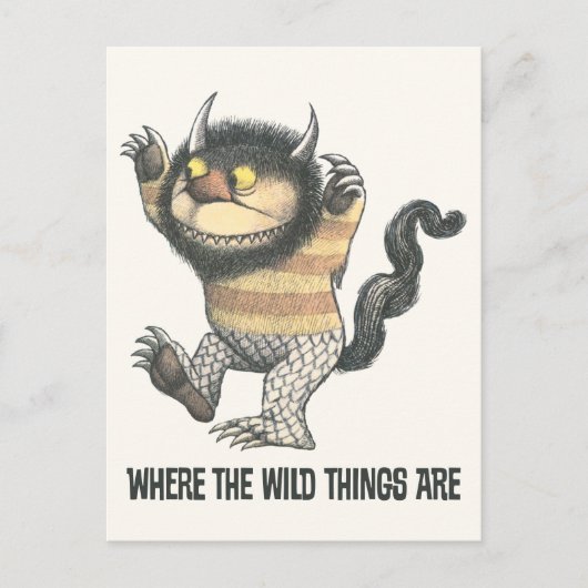 野生の物が存在する場所 |ワイルドなもの ポストカード (正面)