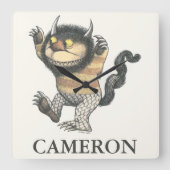 野生の物が存在する場所 |ワイルドなアイテム |名前の追加 スクエア壁時計 (正面)