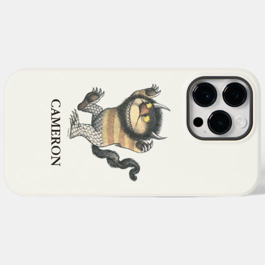 野生の物が存在する場所 |ワイルドなアイテム |名前の追加 Case-Mate iPhoneケース (裏面 (横))