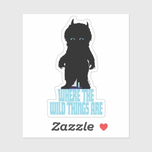 野生の物が存在する場所 |ワイルドThingシルエット シール (シート)