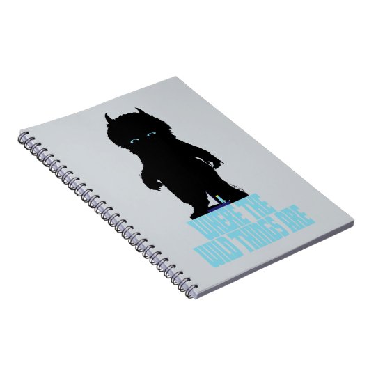 野生の物が存在する場所 |ワイルドThingシルエット ノートブック (右側)