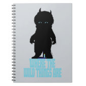 野生の物が存在する場所 |ワイルドThingシルエット ノートブック (正面)