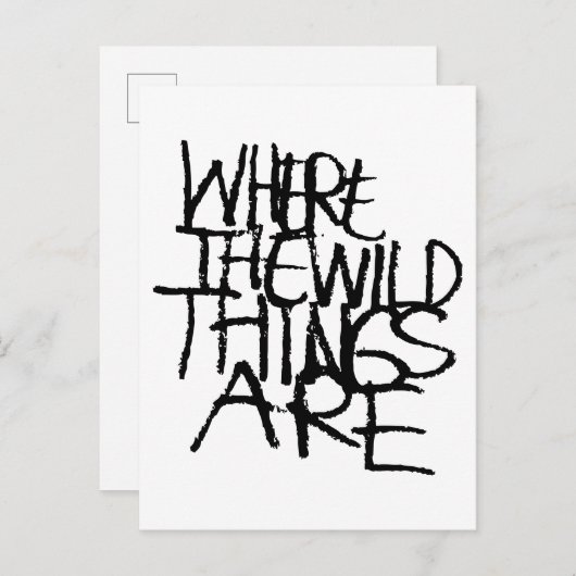 野生の物が存在する場所 |手書き ポストカード (正面/裏面)