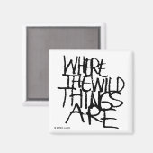 野生の物が存在する場所 |手書き マグネット (正面/裏面)