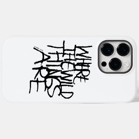 野生の物が存在する場所 |手書き Case-Mate iPhoneケース (裏面 (横))