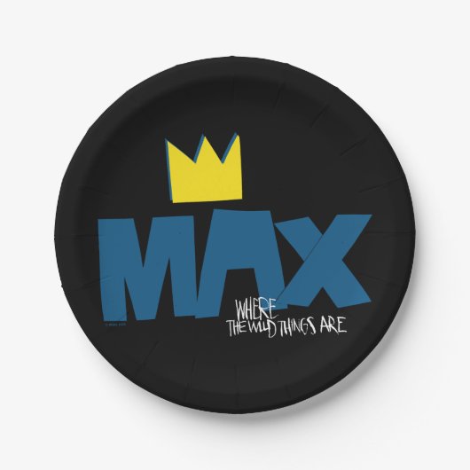 野生の物が存在する場所 |最大とクラウン ペーパープレート (正面)