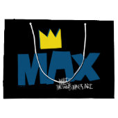 野生の物が存在する場所 |最大とクラウン ラージペーパーバッグ (裏面)