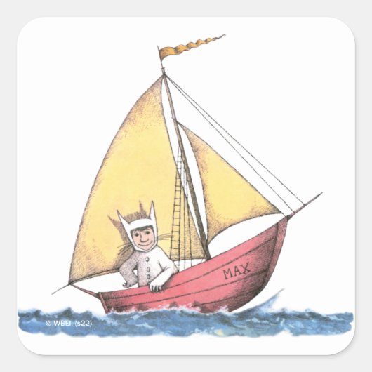 野生の物が存在する場所 |最大セーリング スクエアシール (正面)