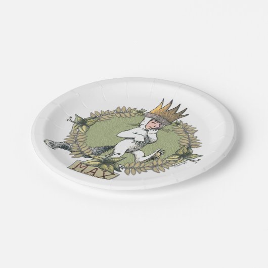 野生の物が存在する場所 |最大バッジ ペーパープレート (アングル)