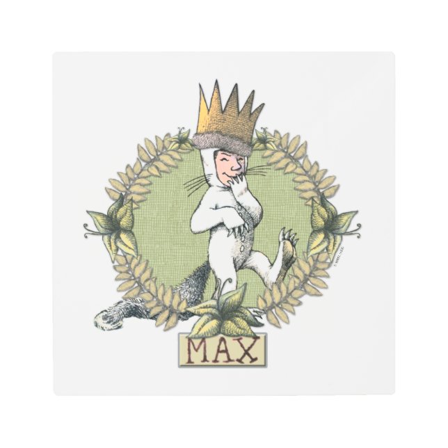 野生の物が存在する場所 |最大バッジ メタルプリント (正面)