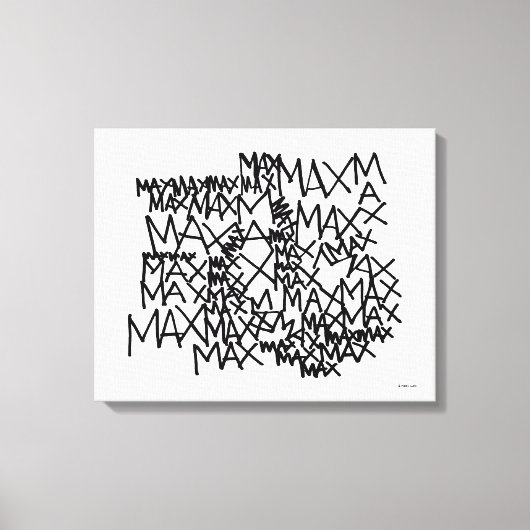 野生の物が存在する場所 |最大反復回数 キャンバスプリント (正面)