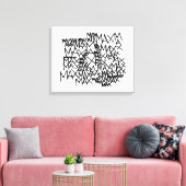 野生の物が存在する場所 |最大反復回数 キャンバスプリント (インサイチュ (リビング))