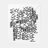 野生の物が存在する場所 |最大反復回数 フリースブランケット (正面)