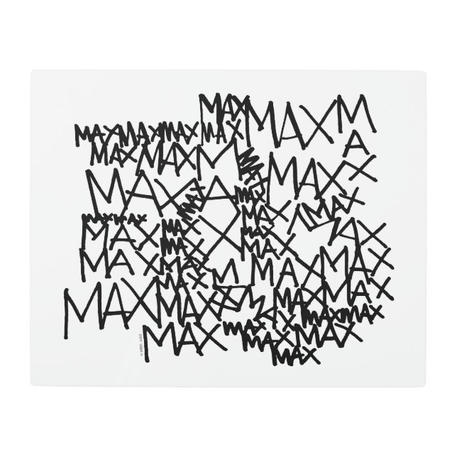 野生の物が存在する場所 |最大反復回数 メタルプリント (正面)