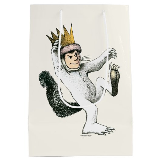 野生の物が存在する場所 |最大 ミディアムペーパーバッグ (裏面)