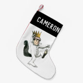 野生の物が存在する場所 |最大 |名前の追加 スモールクリスマスストッキング (正面 (吊り時))