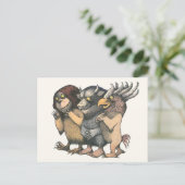 野生の物が存在する場所 |生物 ポストカード (スタンド正面)