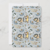 野生の物が存在する場所 |男の子の赤ちゃんシャワー 招待状 (裏面)