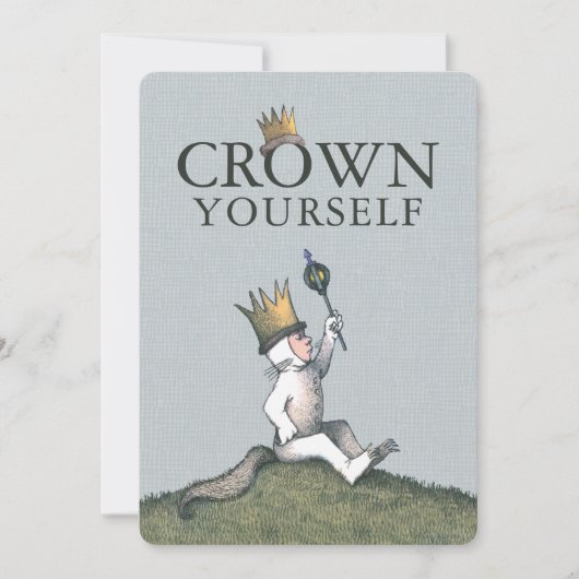 野生の物が存在する場所 |自分でクラウン 招待状 (正面)