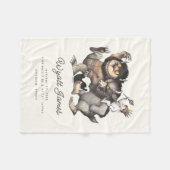 野生の物が存在する場所 |誕生統計 フリースブランケット (正面(横))