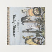 野生の物が存在する場所 |赤ちゃんシャワー タペストリー (正面(横))