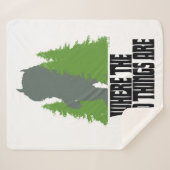 野生の物が存在する場所 |野生のモノと木 シェルパブランケット (正面(横))