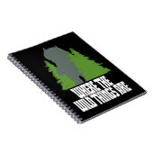 野生の物が存在する場所 |野生のモノと木 ノートブック (右側)