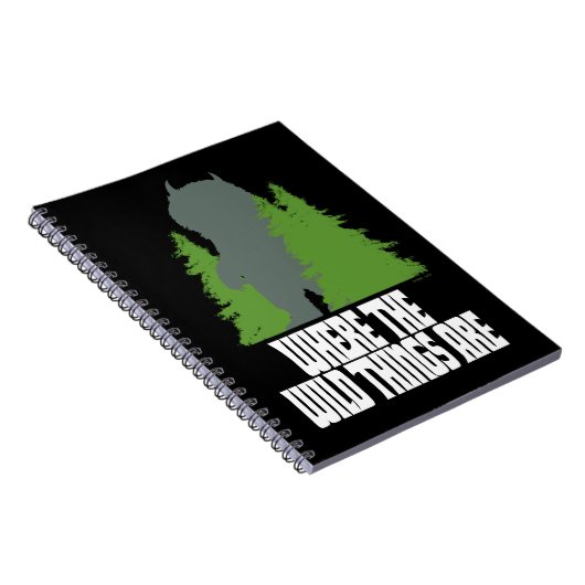 野生の物が存在する場所 |野生のモノと木 ノートブック (右側)