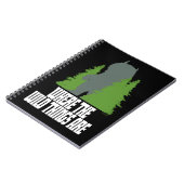 野生の物が存在する場所 |野生のモノと木 ノートブック (左側)