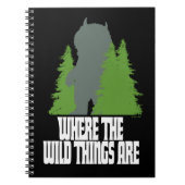 野生の物が存在する場所 |野生のモノと木 ノートブック (正面)