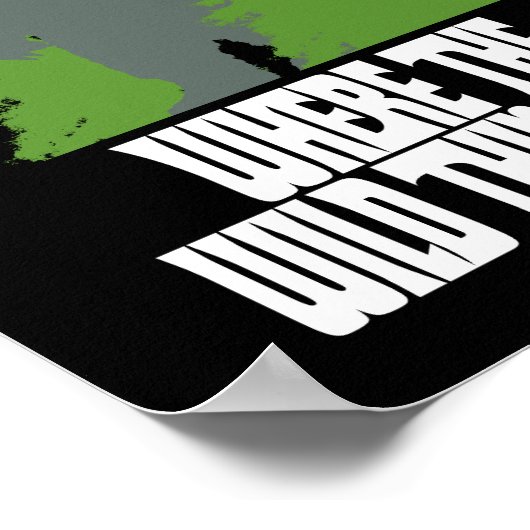 野生の物が存在する場所 |野生のモノと木 ポスター (角)