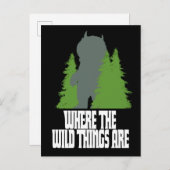 野生の物が存在する場所 |野生のモノと木 ポストカード (正面/裏面)