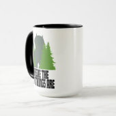 野生の物が存在する場所 |野生のモノと木 マグカップ (正面左)