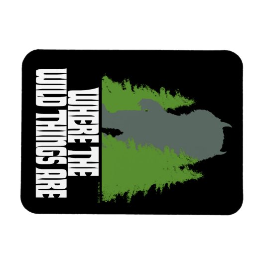 野生の物が存在する場所 |野生のモノと木 マグネット (横)